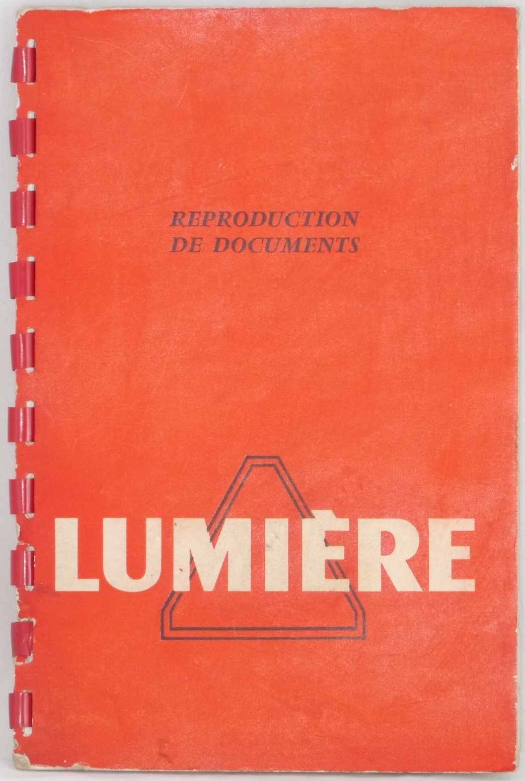Catalogue Reproduction de Documents