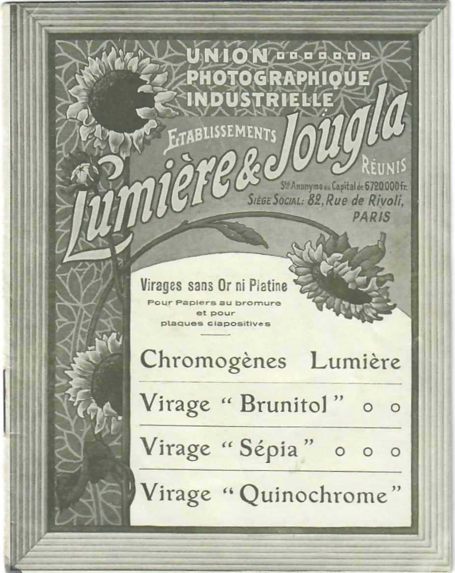 UPI - Catalogue des Chromogènes et Virages - 1911