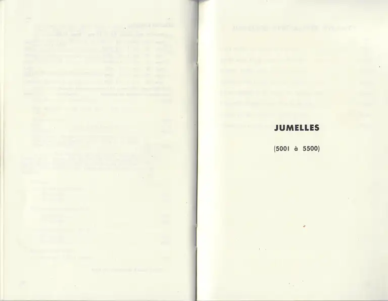 Catalogue 1960 - Jumelles