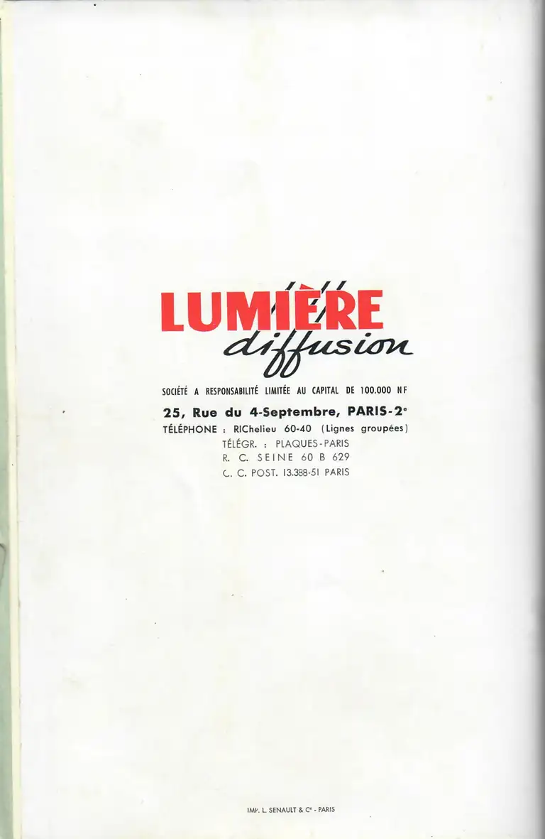 Catalogue 1960