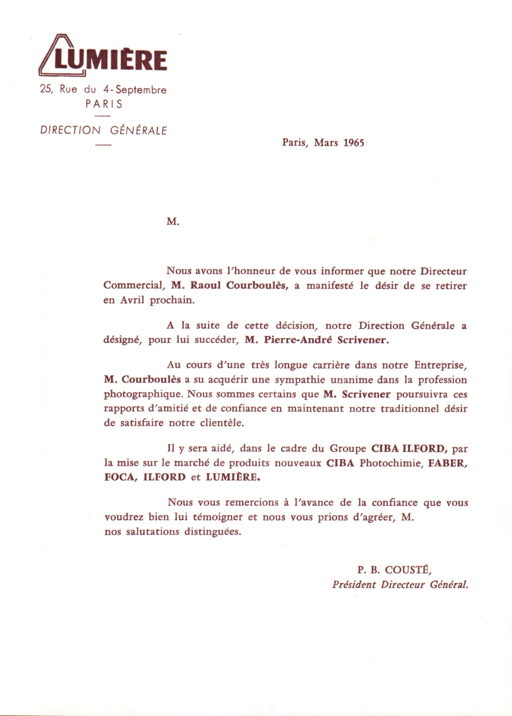1965-03 - Courrier