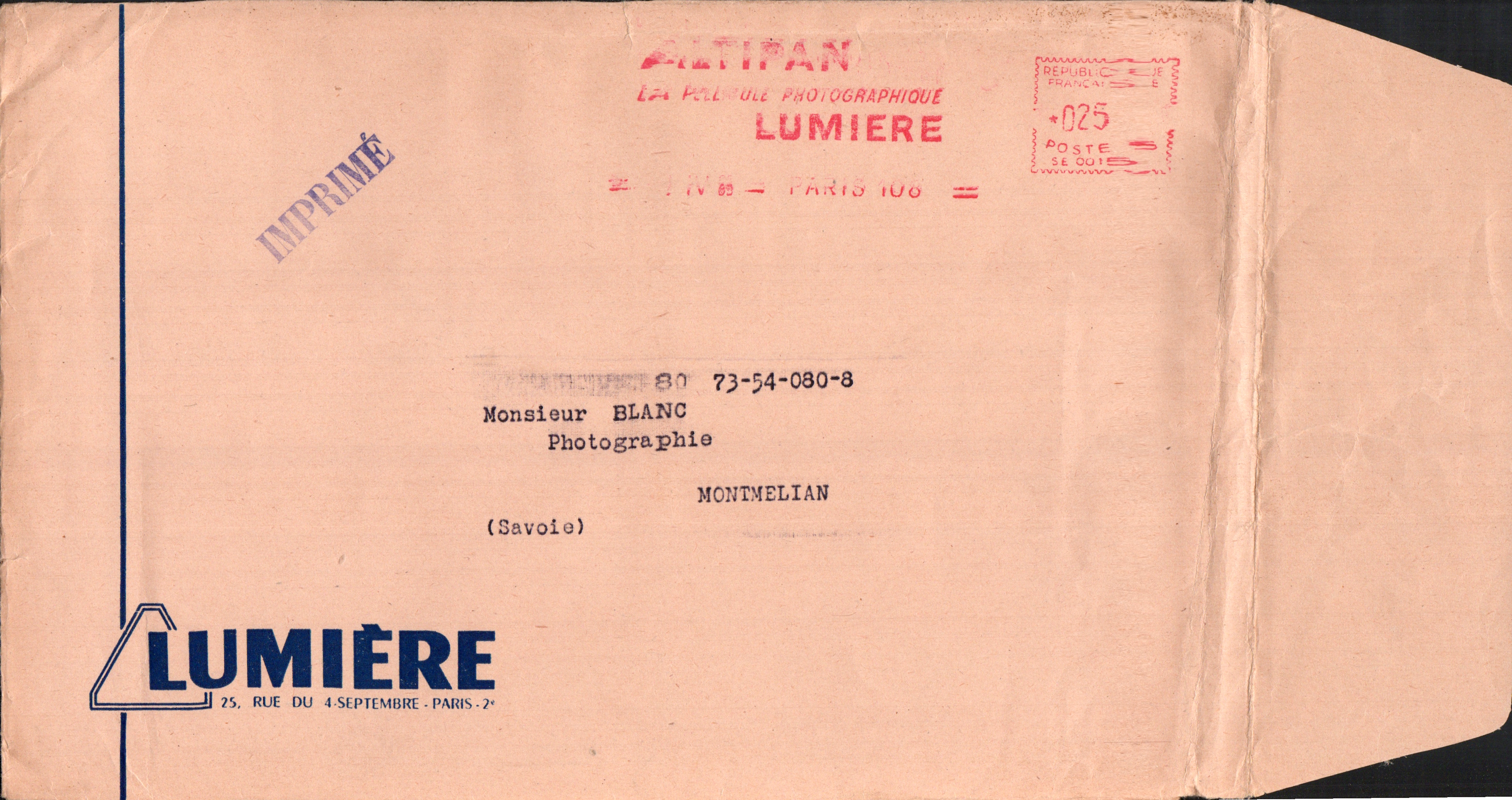 Enveloppe 1965-04-01