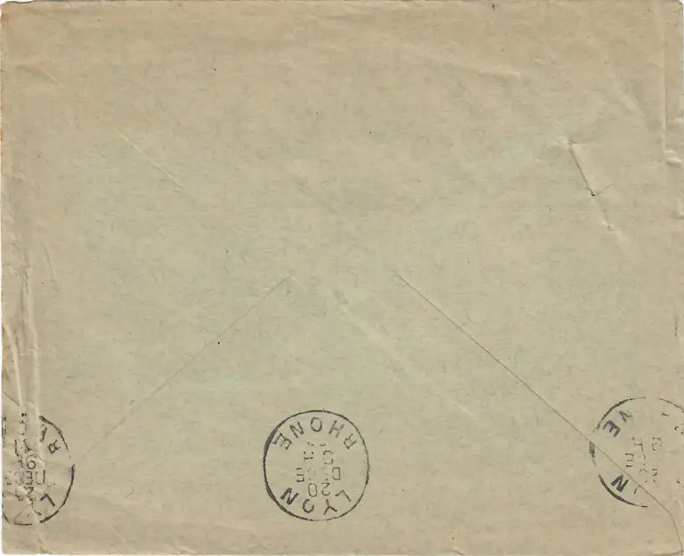 Enveloppe de courrier - 19 décembre 1911