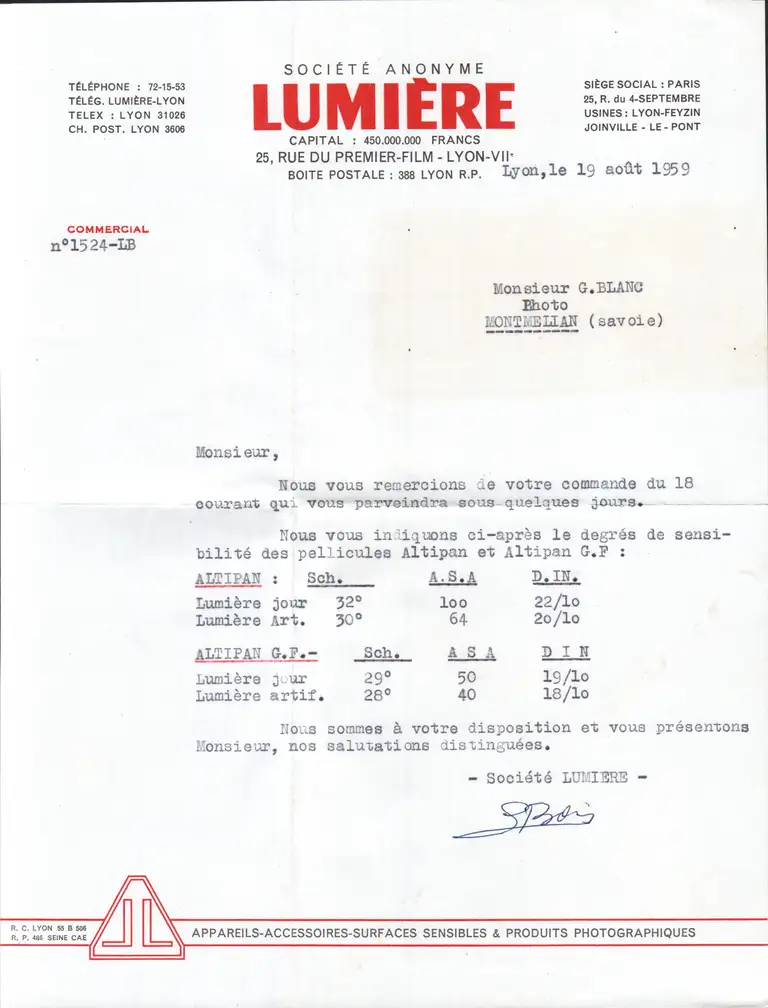 1959-08-19 - Courrier