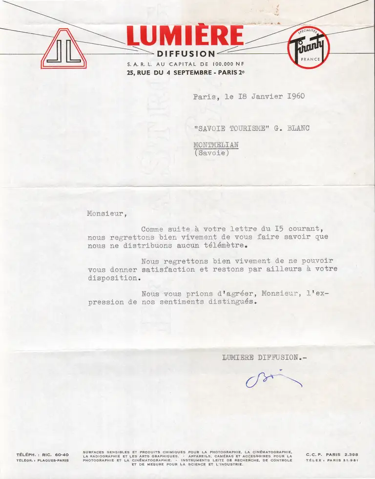 1960-01-18 - Courrier Lumière Diffusion