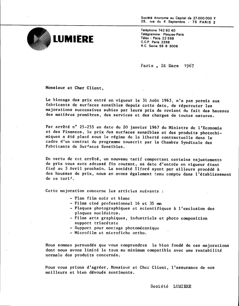 1967-04-13 - Courrier