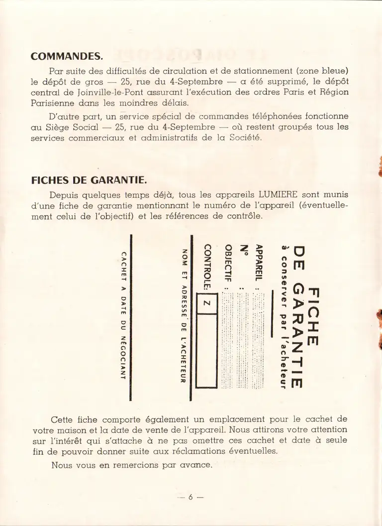 1958-03 - Lumière Informations n°1 - page 6