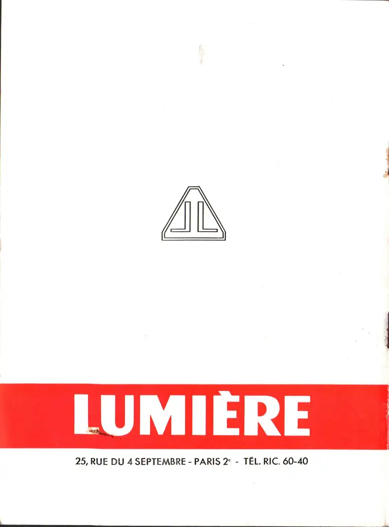 1958-03 - Lumière Informations n°1 - couverture