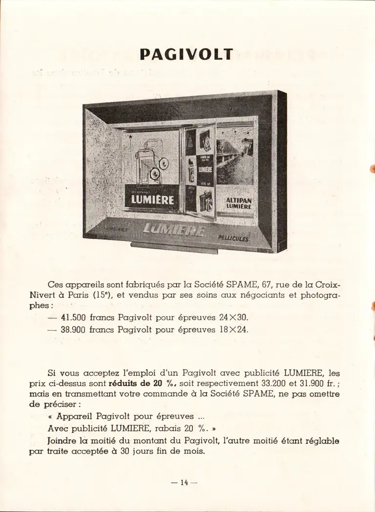 Lumière Informations n°1 - mars 1958 - 15