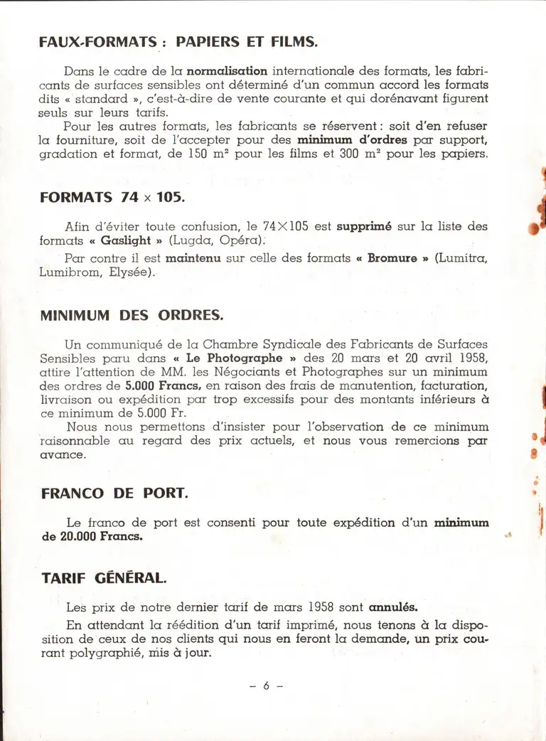 Lumière Informations n°2 - juillet 1958 - 10