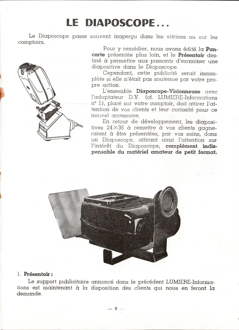 Lumière Informations n°2 - juillet 1958 - 13