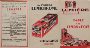 Table de temps de pose - 1932