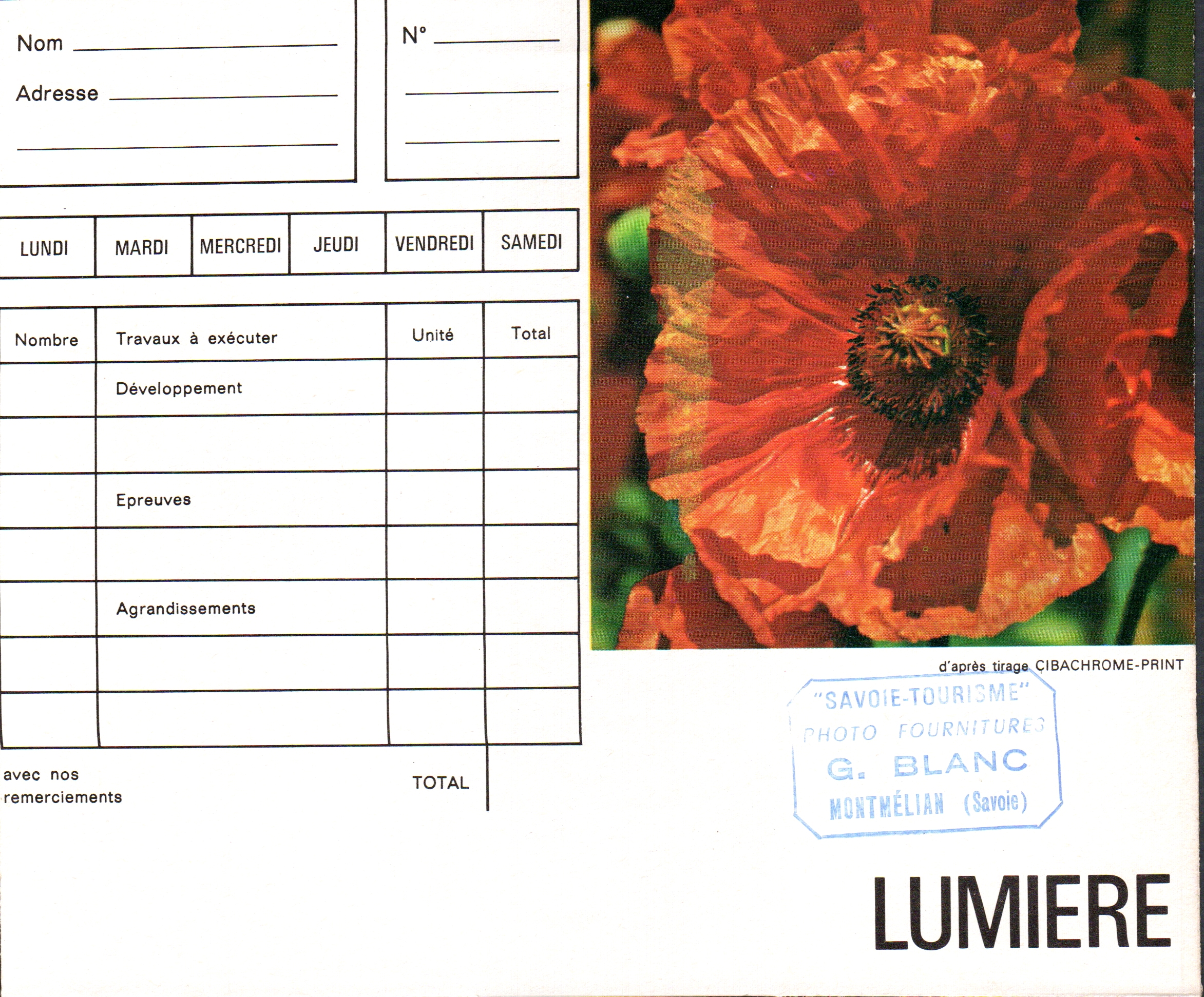 Pochette coquelicot recto