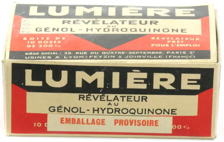 Révélateur au Génol-Hydoquinone, 10 tubes doses pour 2 litres - emballage provisoire