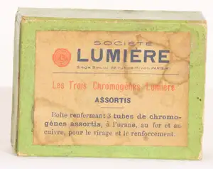 Sté Lumière - Les trois Chromogènes (Cuivre, Urane, Fer) - Boîte