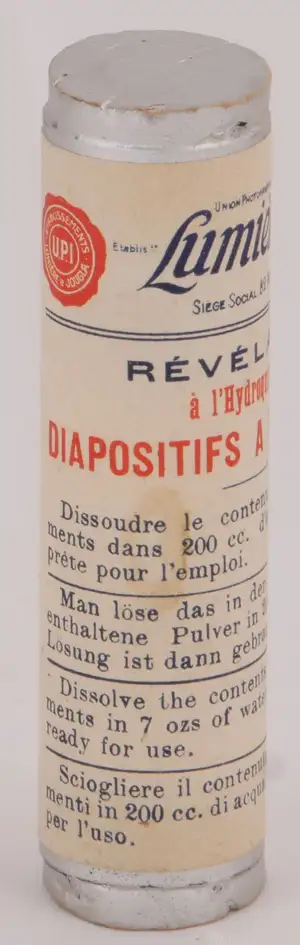 Révélateur à l'Hydroquinone pour Diapositifs Tons chauds- Tube dose pour 200 cc