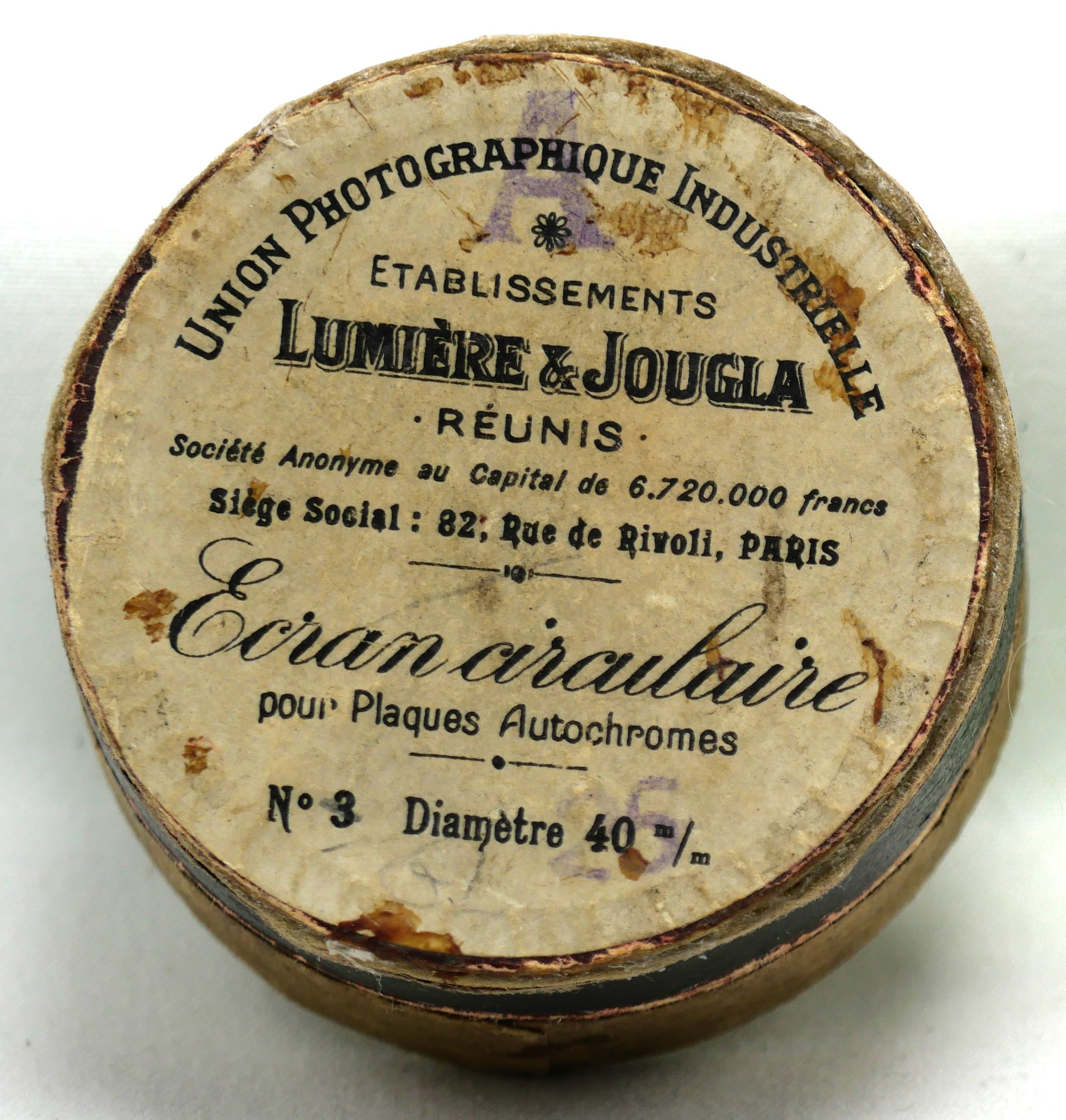 Lumière et Jougla - Ecran Circulaire n°3 - 40 mm - boîte vide