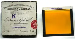 SA Plaques et Papiers Photo A Lumière et ses Fils - Ecran Spécial pour Plaques Autochromes Effet de Neige n°3 6x6 cm
