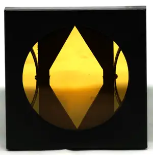 SA Plaques et Papiers Photo A Lumière et ses Fils - Porte Ecran n°4 9x9cm avec l'écran Spécial pour Plaques Autochromes n°4