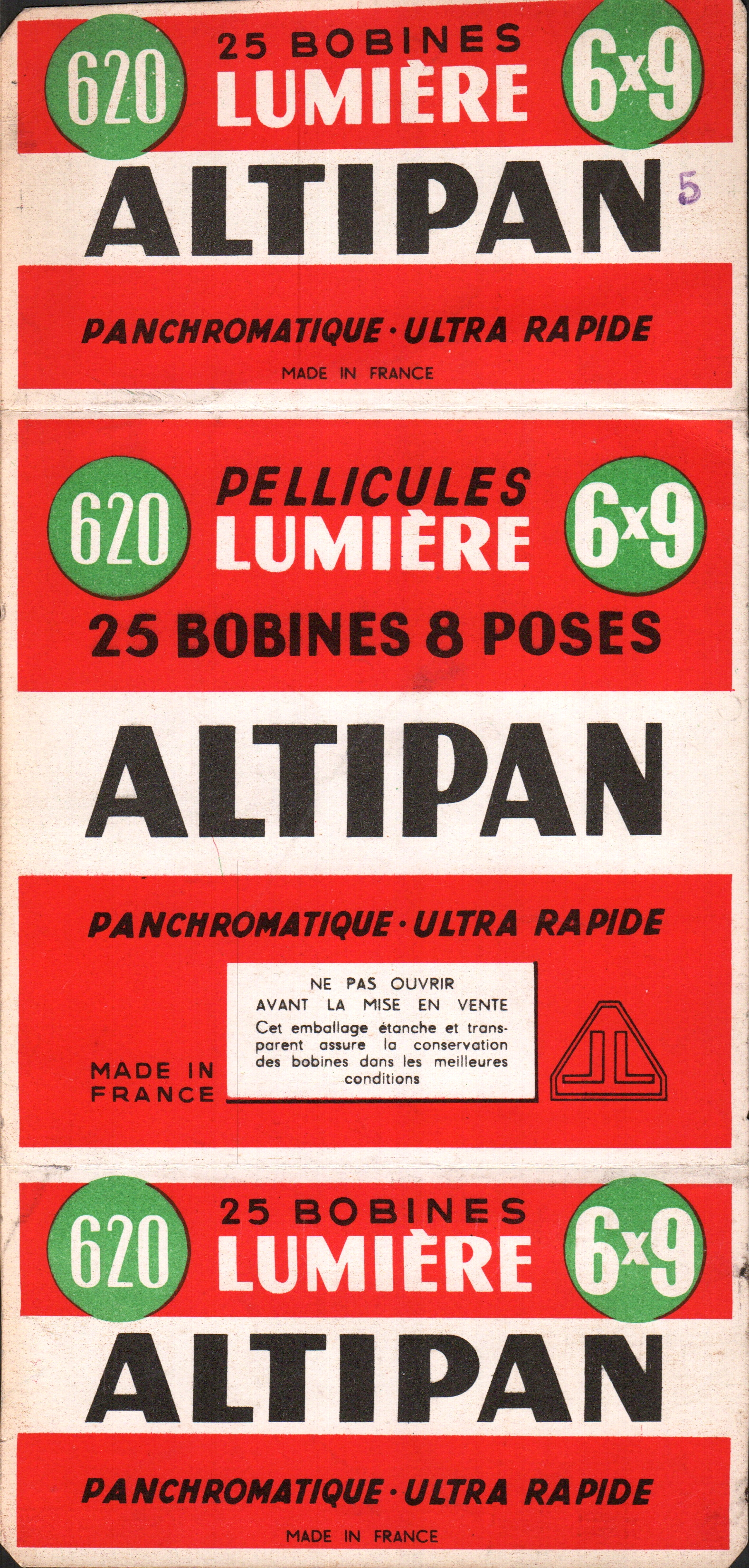 Carton Altipan - dimensions : 27,6x13,5 cm