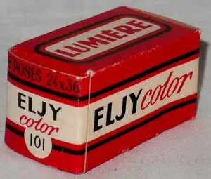 Eljy color n°101 - format 24x36 mm - 8 poses - expire en février 1956