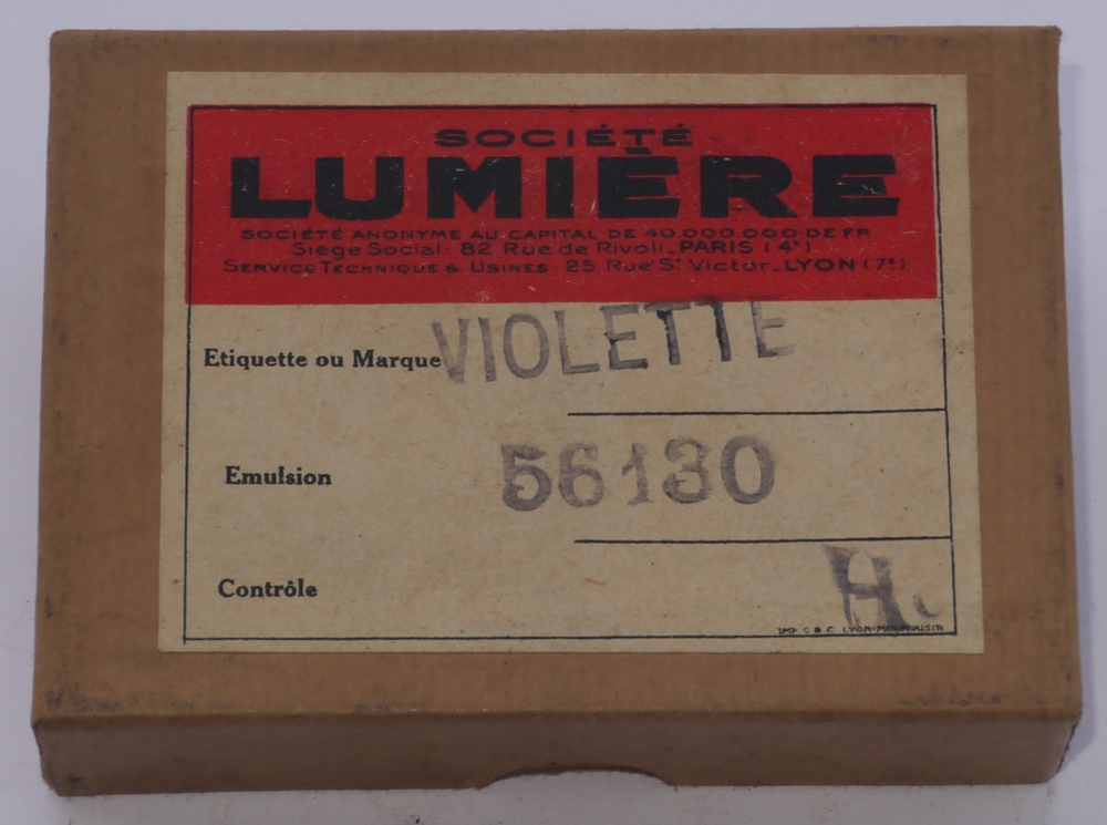Plaque Etiquette violette - format 6,5x9 cm