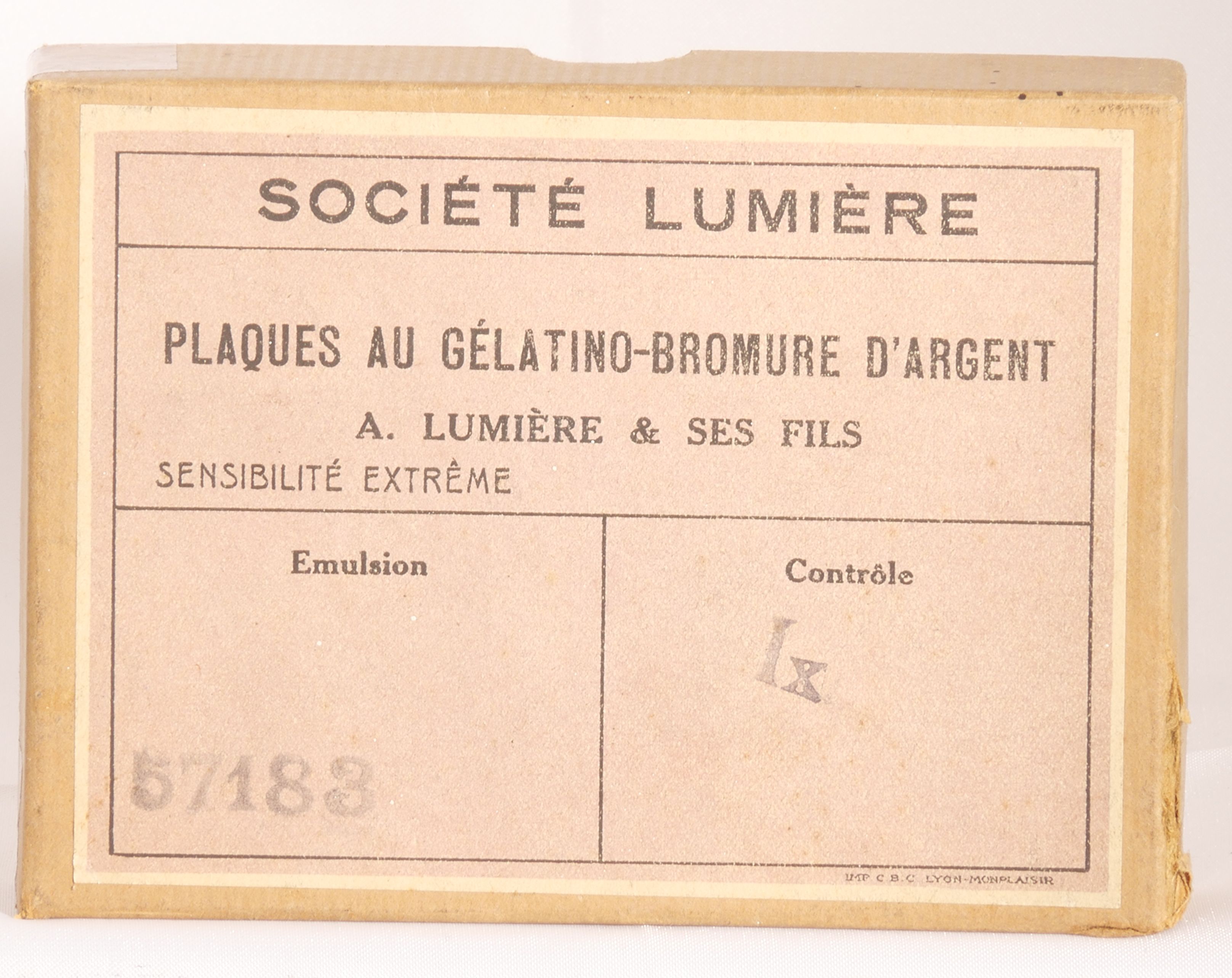 Sté Lumière - Gélatino-Bromure d'Argent 9x12 cm