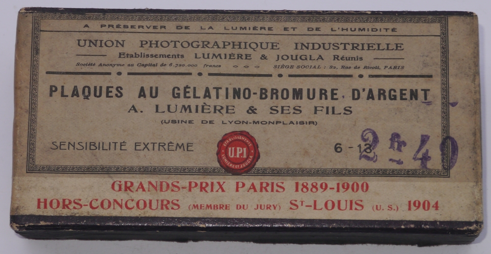 Plaque au Gélatino-Bromure d'Argent - format 6x13 cm