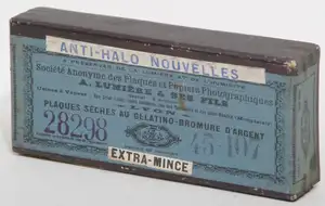 Plaque Etiquette bleue - format 45x107 mm