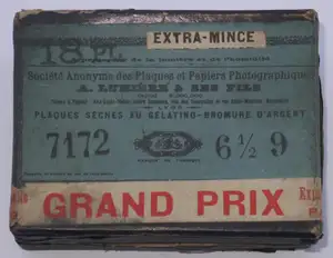 Plaque Etiquette bleue - format 6,5x9 cm