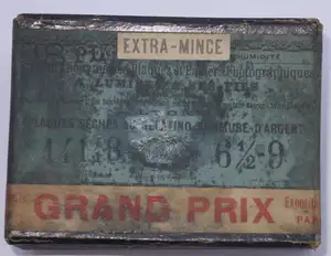 Plaque Etiquette bleue - format 6,5x9 cm