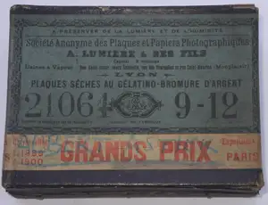 Plaque Etiquette bleue - format 9x12 cm