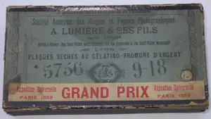 Plaque Etiquette bleue - format 9x18 cm