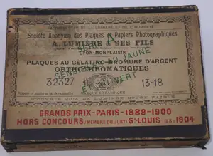 Plaque Orthochromatiques Série A - format 13x18 cm