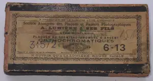 Plaque Orthochromatiques Série A - format 6x13 cm