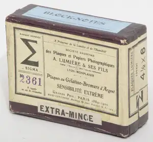 Plaque Sigma - format 4,5x6 cm