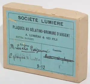 Plaque Etiquette bleue - format 9x12 cm