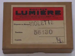 Plaque Etiquette violette - format 6,5x9 cm