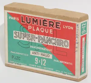 Plaque Super Panchro Lumière SPL - format 9x12 cm