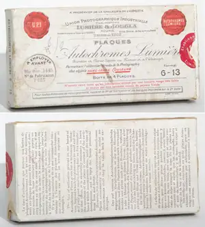 Plaque Autochrome - format 6x13 cm