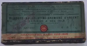 Plaque Etiquette bleue - format 6x13 cm