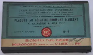 Plaque Etiquette bleue - format 8x14 cm