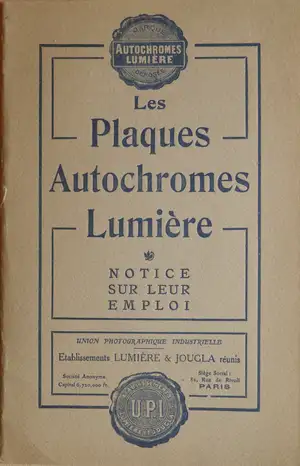 Notice Plaque Autochrome
