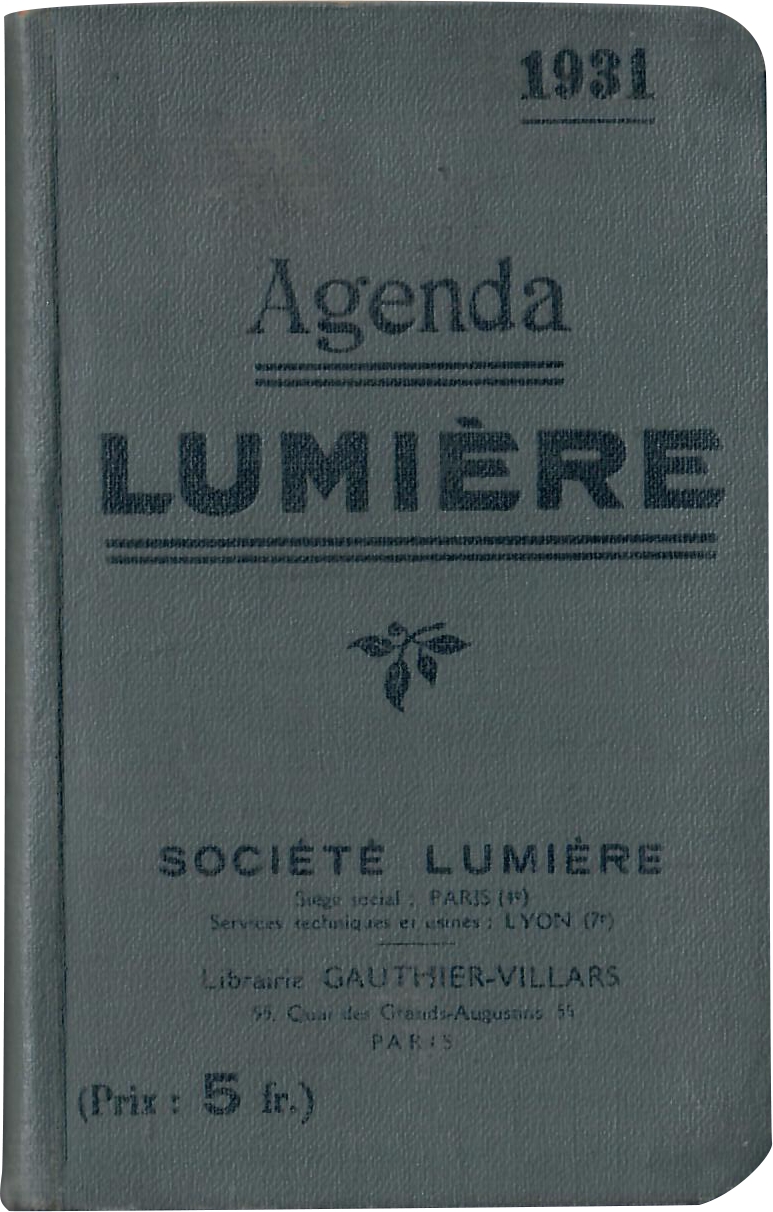 Agenda Lumière 1931