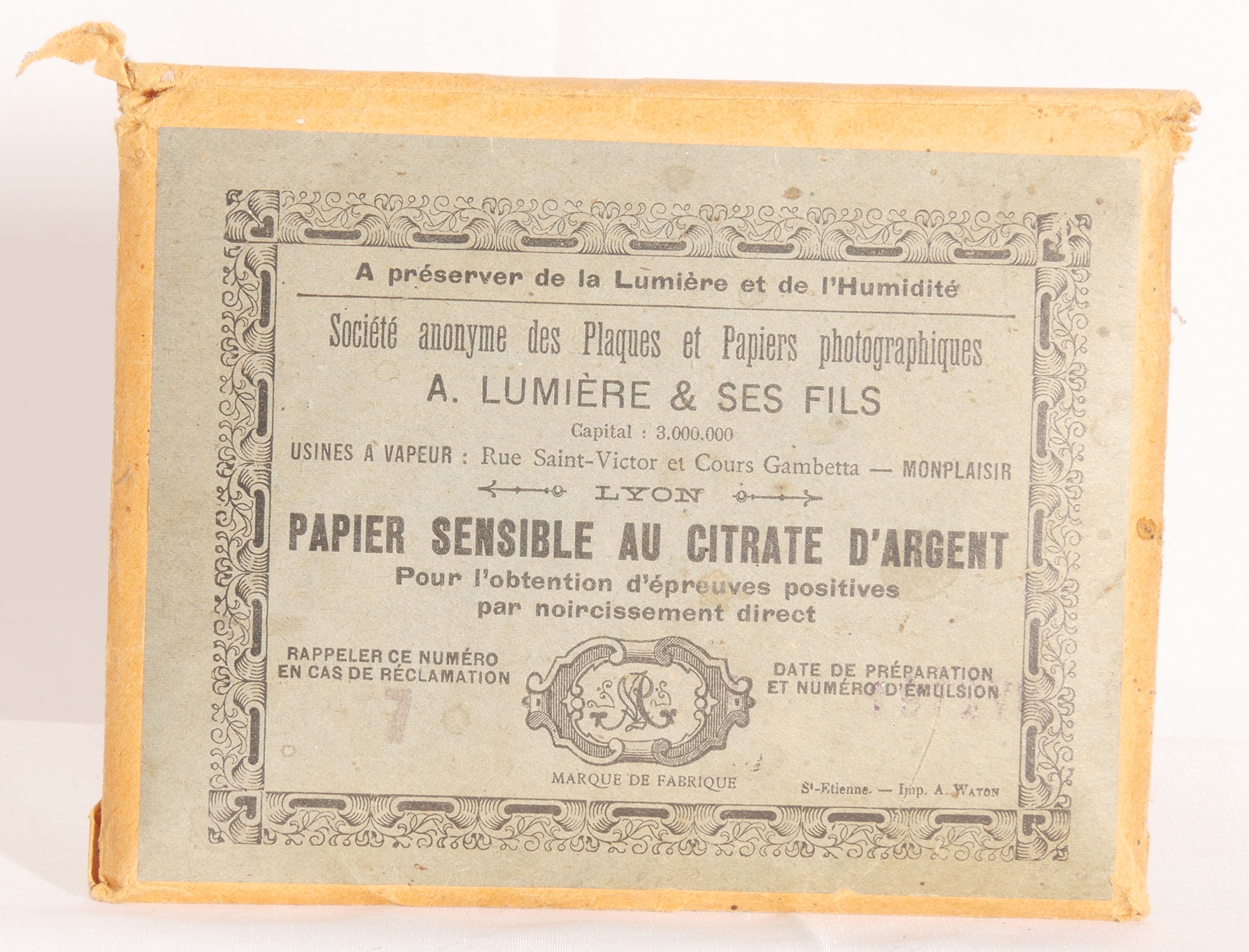 Papier sensible au Citrate d'Argent - Pochette 24 feuilles 9x12 cm