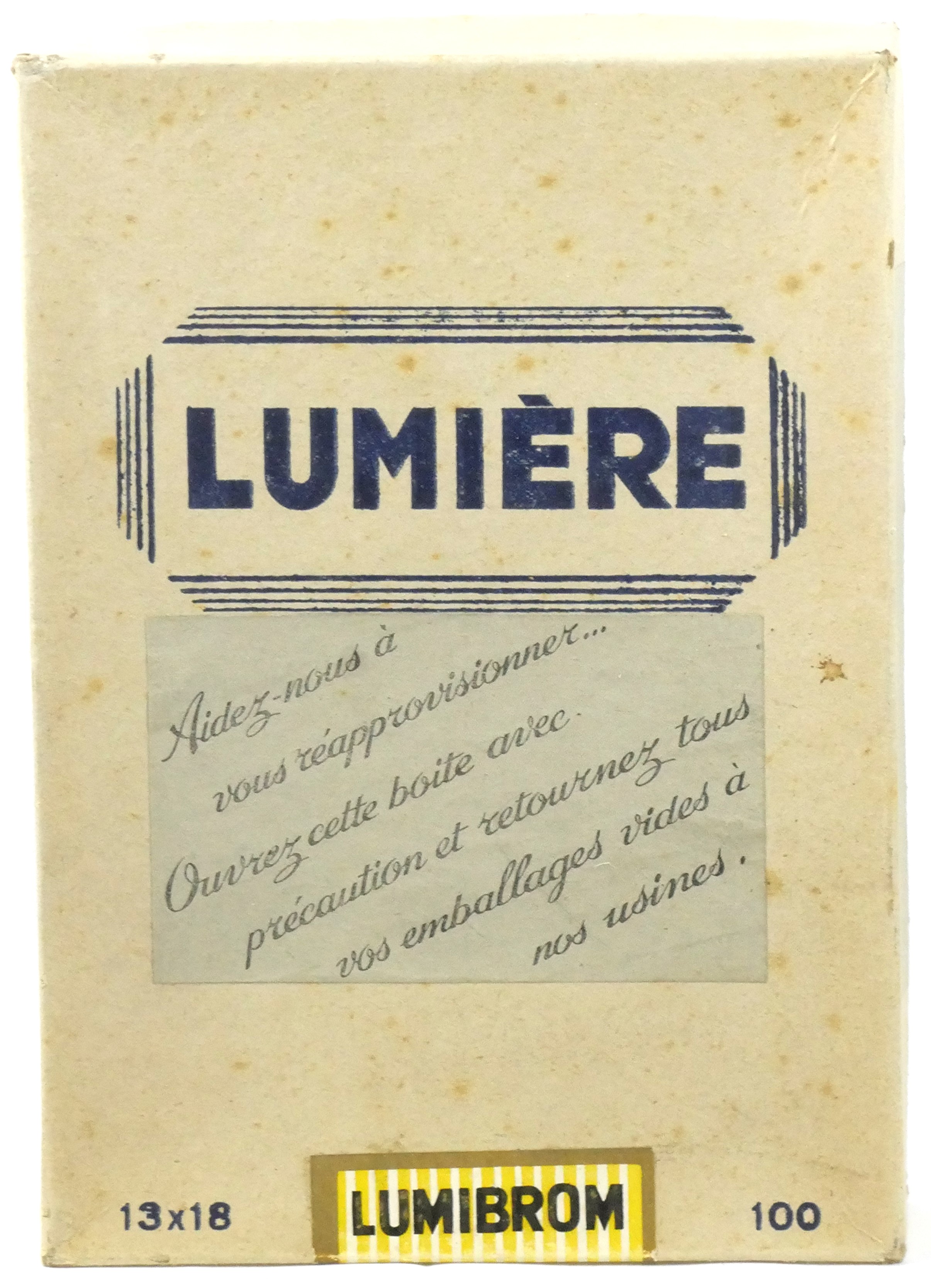 Sté Lumière - Lumibrom Rexor LV 432 carton dur royal semi-mat blanc - Boîte 100 feuilles 13x18 cm