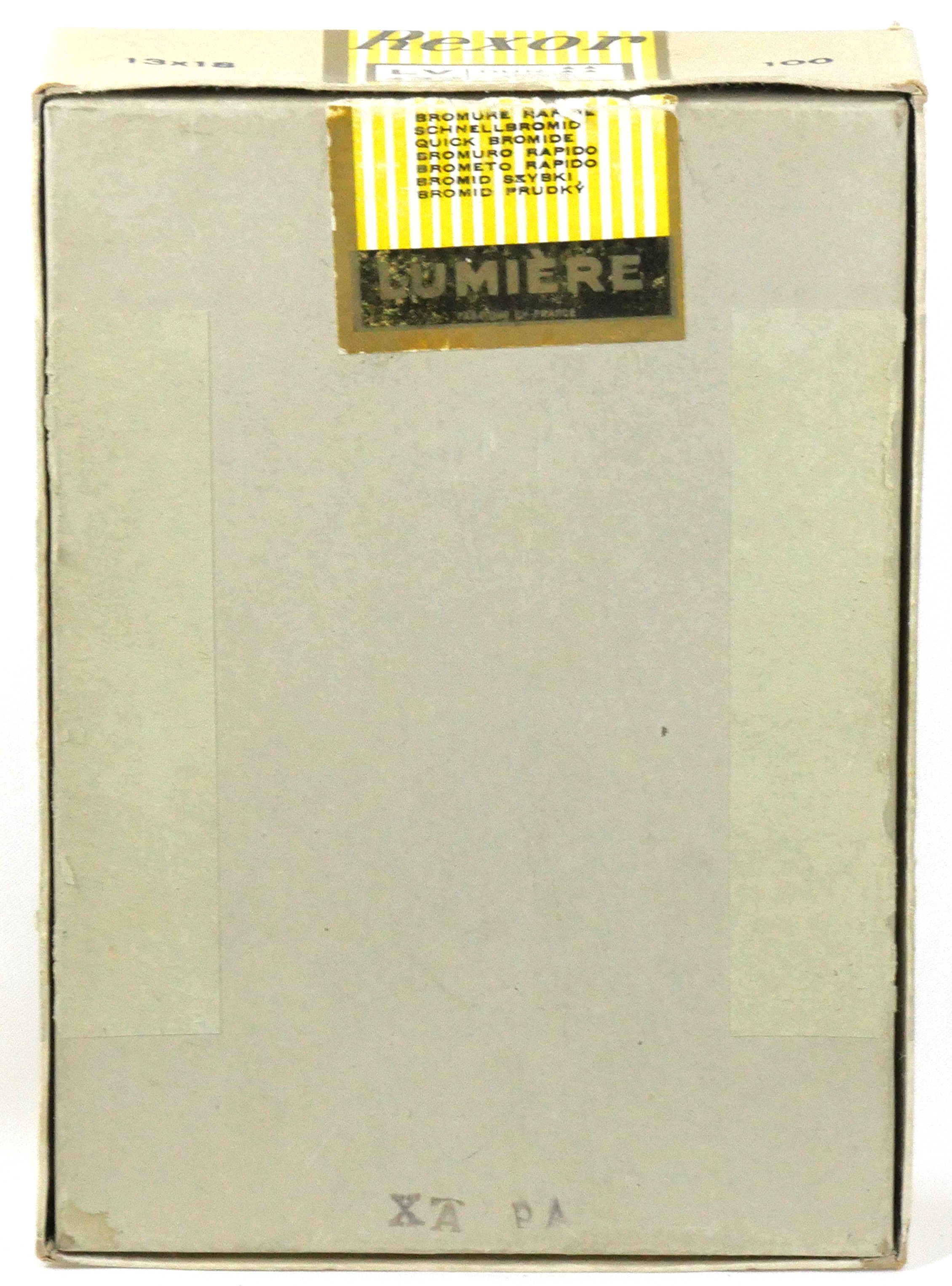 Sté Lumière - Lumibrom Rexor LV 432 carton dur royal semi-mat blanc - Boîte 100 feuilles 13x18 cm