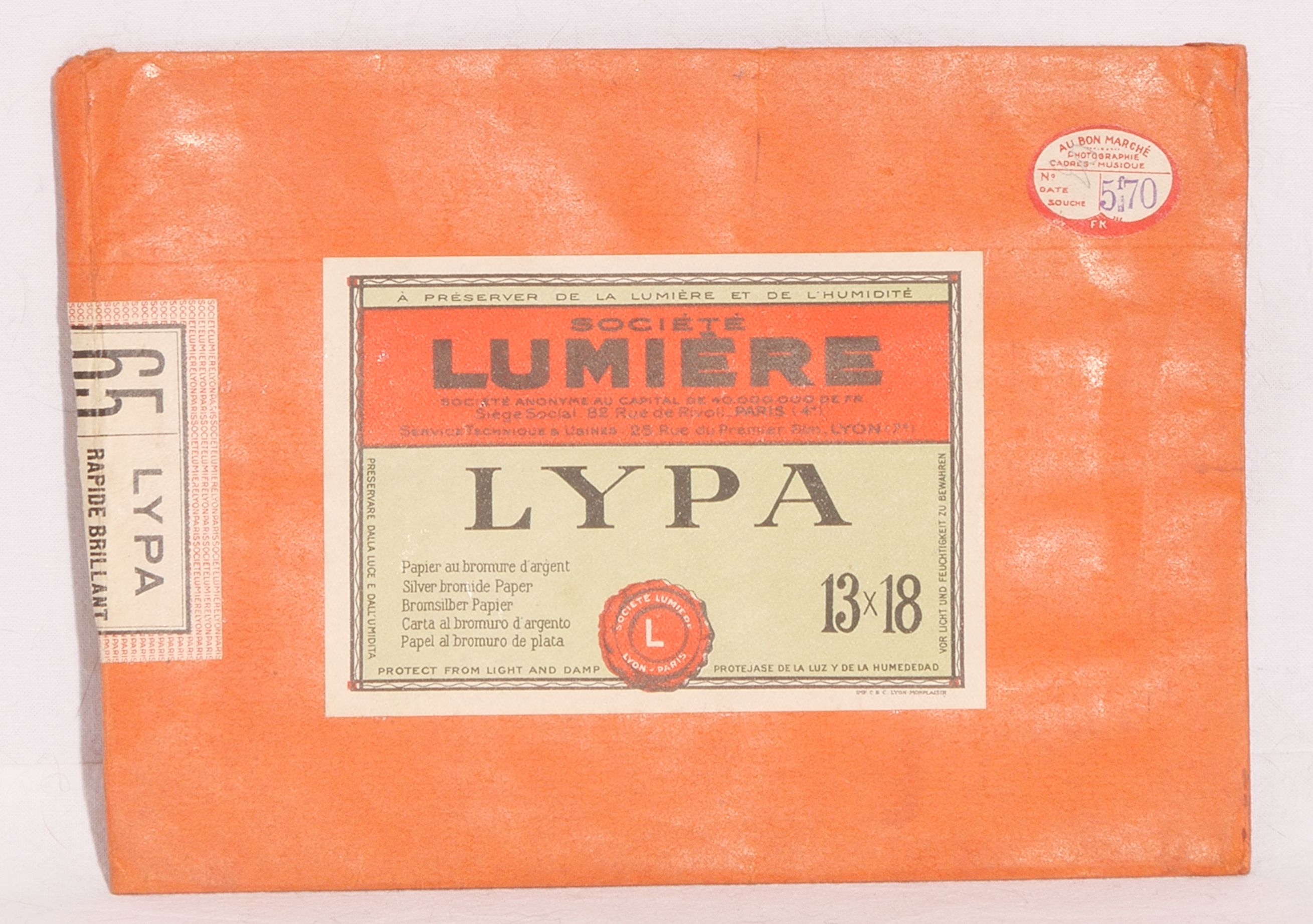 Sté Lumière - Lypa 65 Rapide Brillant - Pochette 20 feuilles 13x18 cm