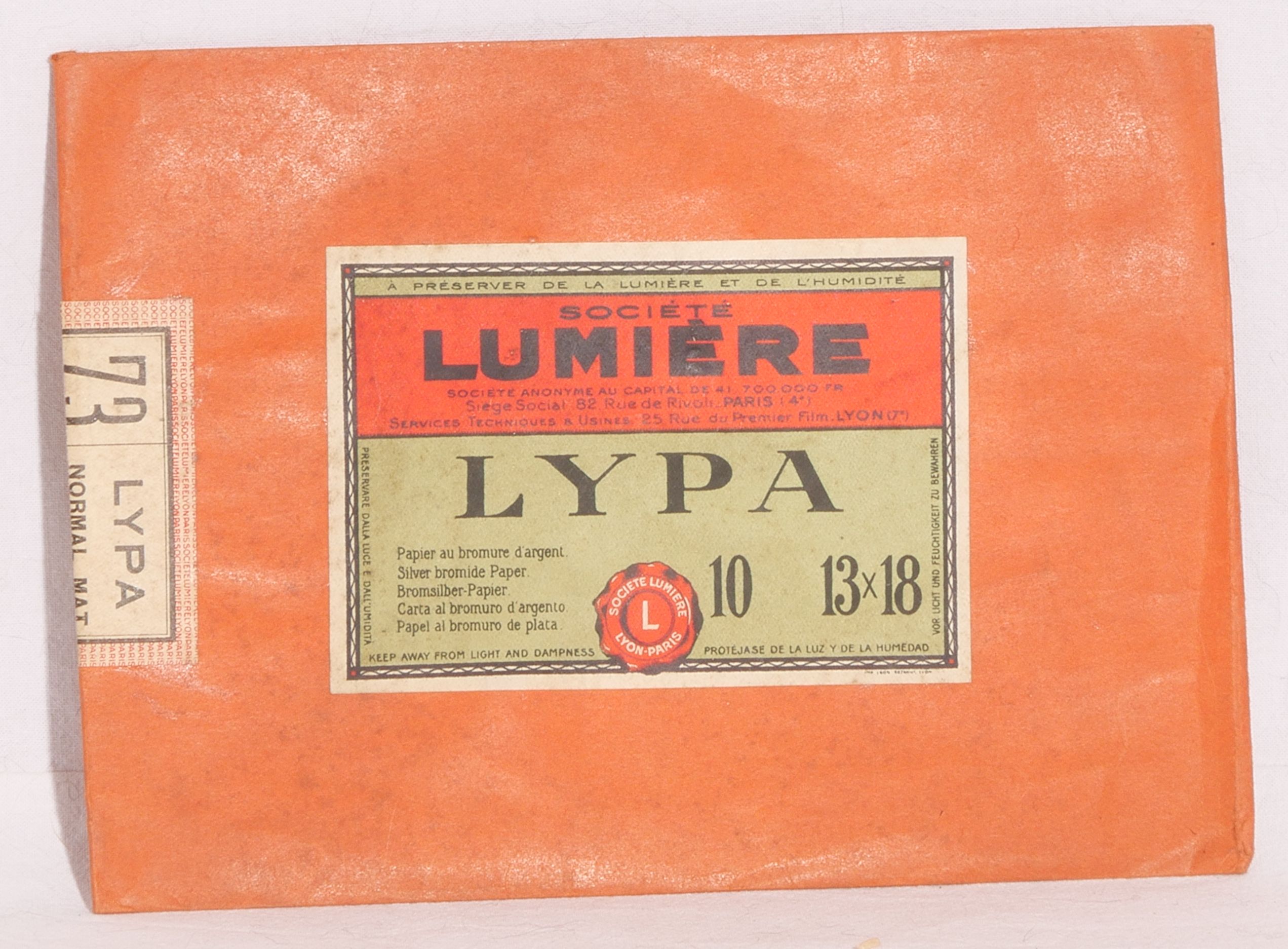 Sté Lumière - Lypa 73 Normal Mat - Pochette 20 feuilles 13x18 cm