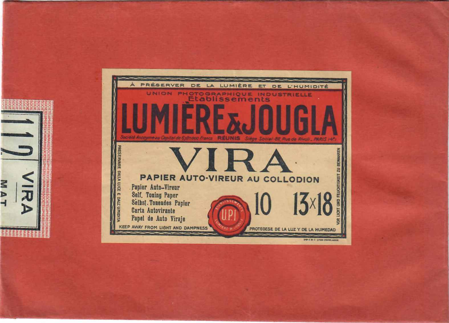 Papier Vira 112 Mat - Pochette de 10 feuilles format 13x18 cm